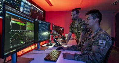 62 Squadron Space Squadron Operations Room at RNZAF Base Auckland. NZDF photo.