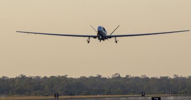 A Royal Australian Air Force MQ-4C Triton takes off from RAAF Base Tindal. Photo by Aircraftman Ashley Onslow.
